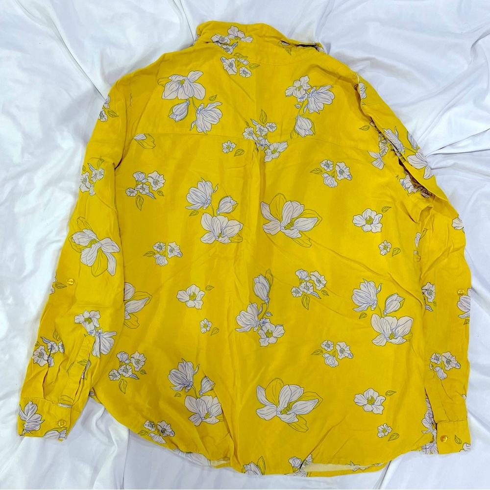 ‼️FINAL SALE‼️John Baner floral Long Sleeve Button down Blouse Size 44 EUR